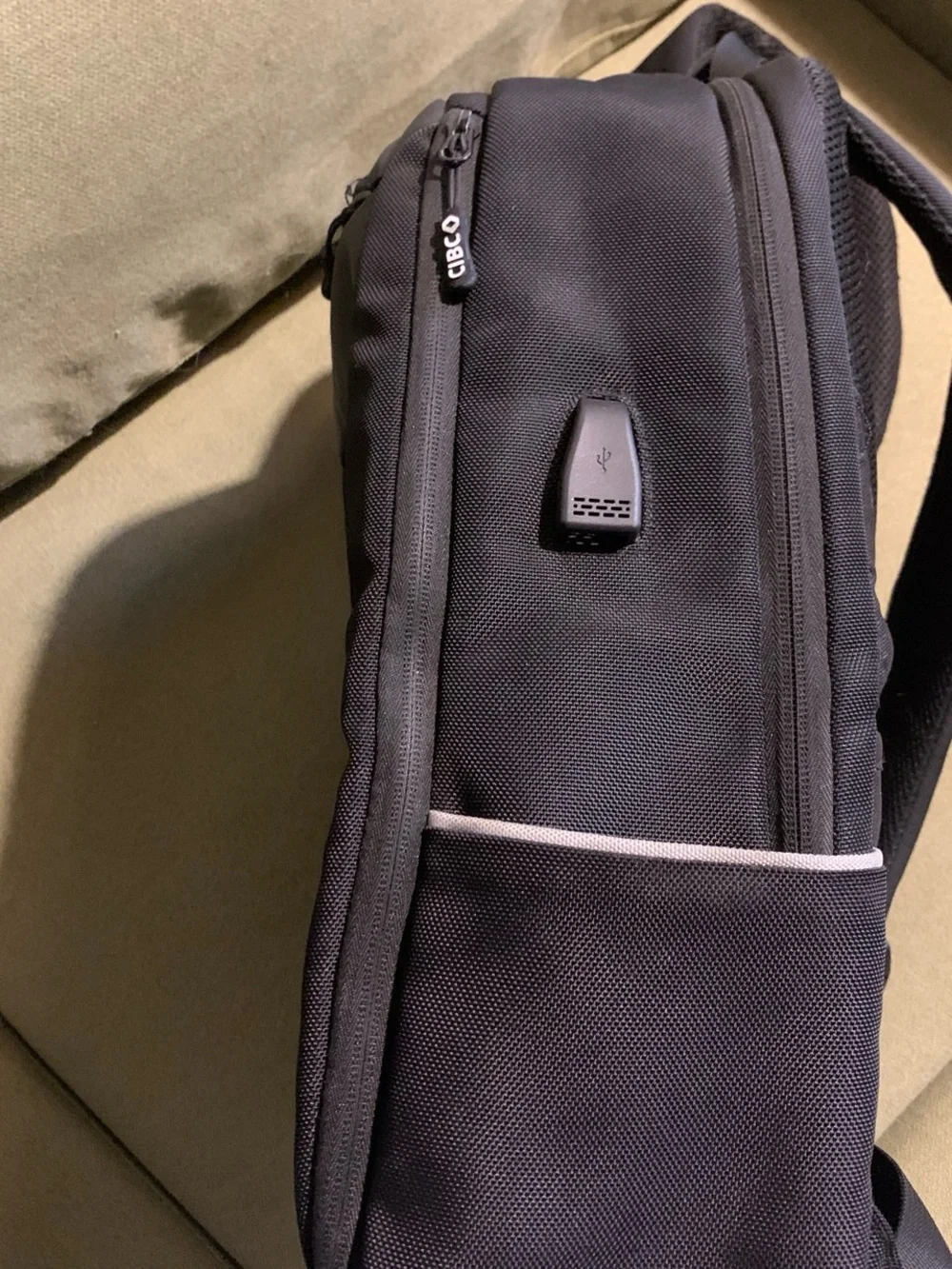 Black Men's Backpack - Professional Commuter Laptop Bag